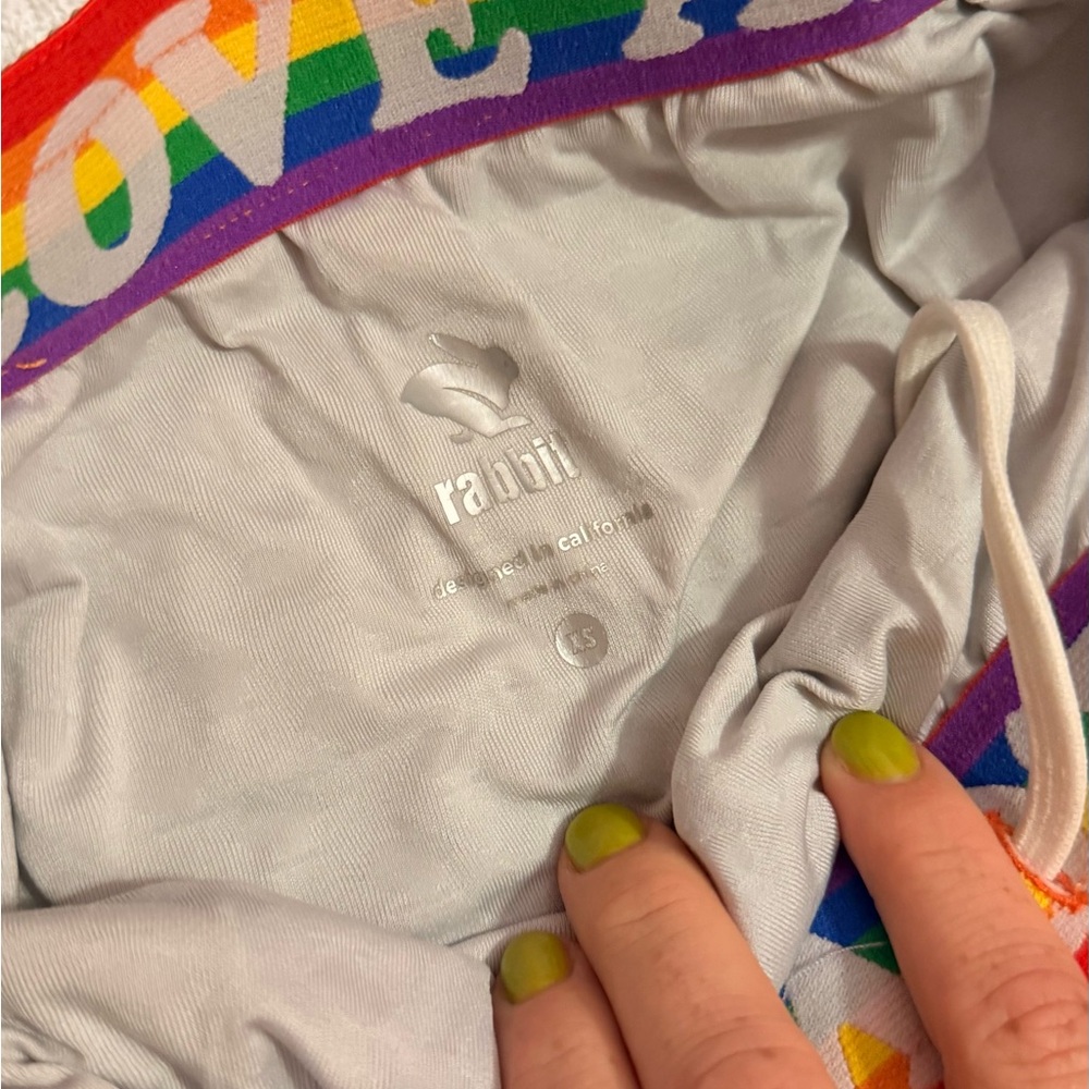 Rabbit Running Shorts Pride Rainbows XS - Picture 3 of 4